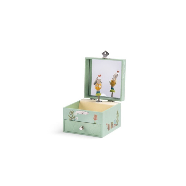 Caja de música cofre Petits Lapins MOULIN ROTY