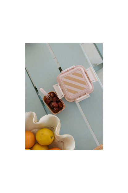 Caja Almuerzo Grande Big Stripes Pink Monnëka