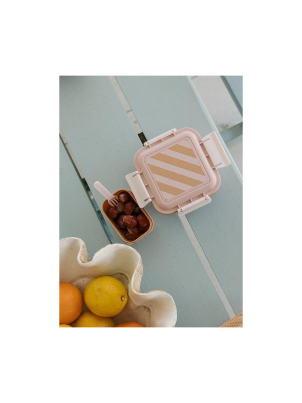 Caja Almuerzo Grande Big Stripes Pink Monnëka