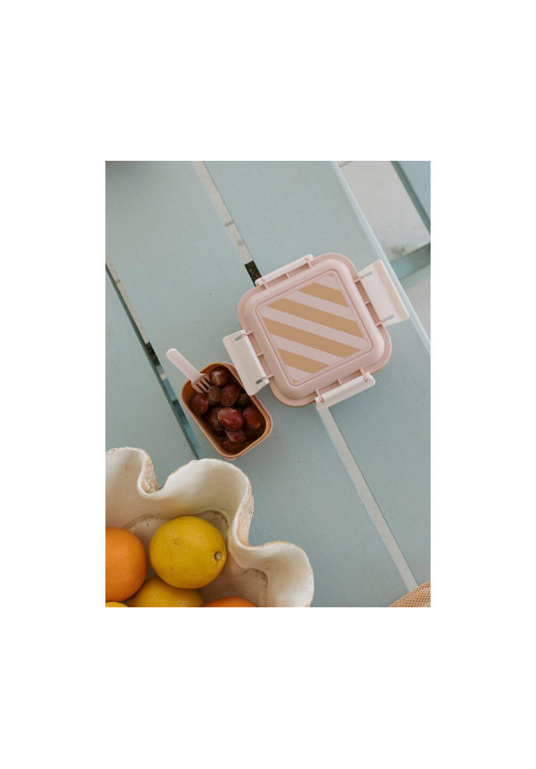Caja Almuerzo Grande Big Stripes Pink Monnëka