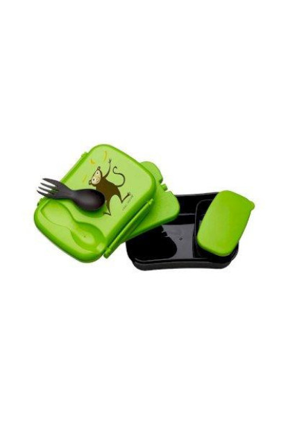 Caja de Almuerzo N'ice Box Kids Mono Lime Carl Oscar