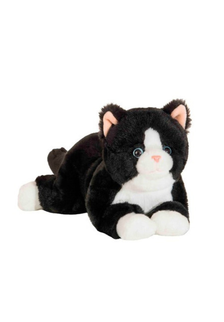  Gato Blanco y Negro Tumbado 30 cm HERMANN
