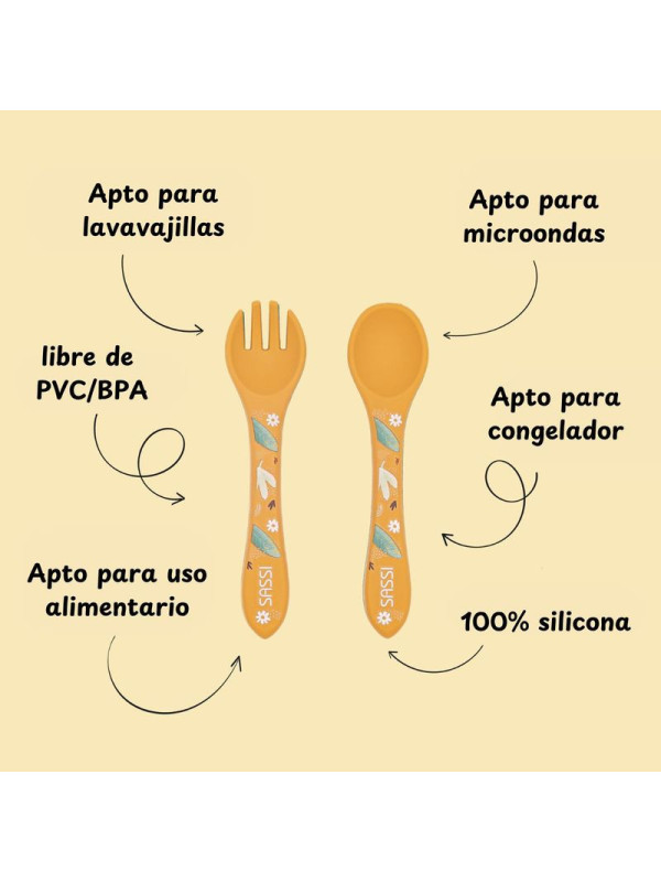 Cubiertos de silicona León SASSI
