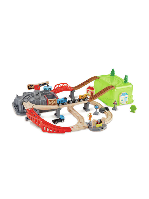 Juego de Bloques de Construcción de Ferrocarril HAPE