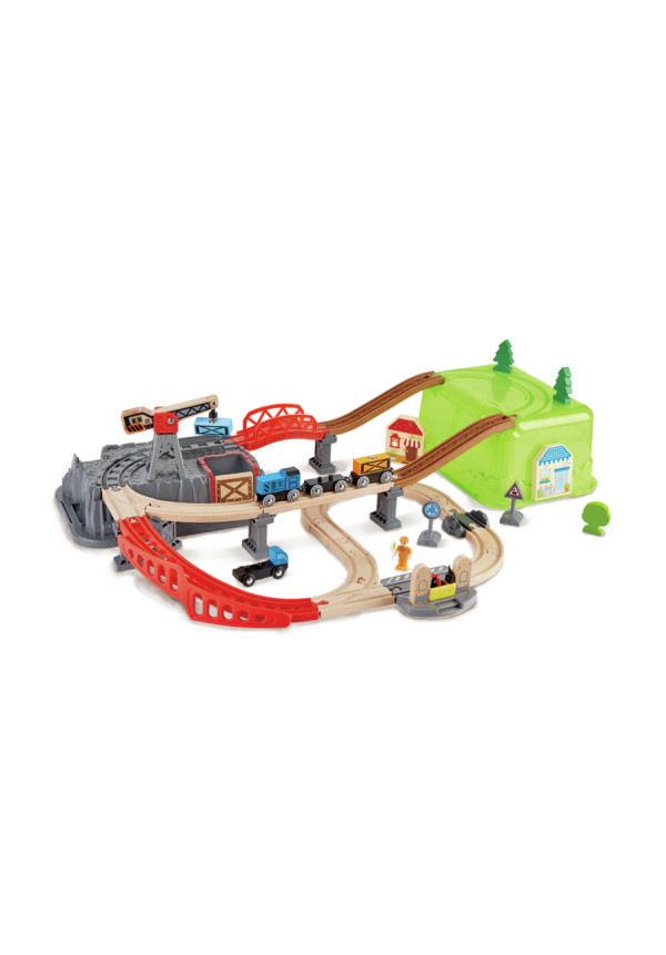 Juego de Bloques de Construcción de Ferrocarril HAPE