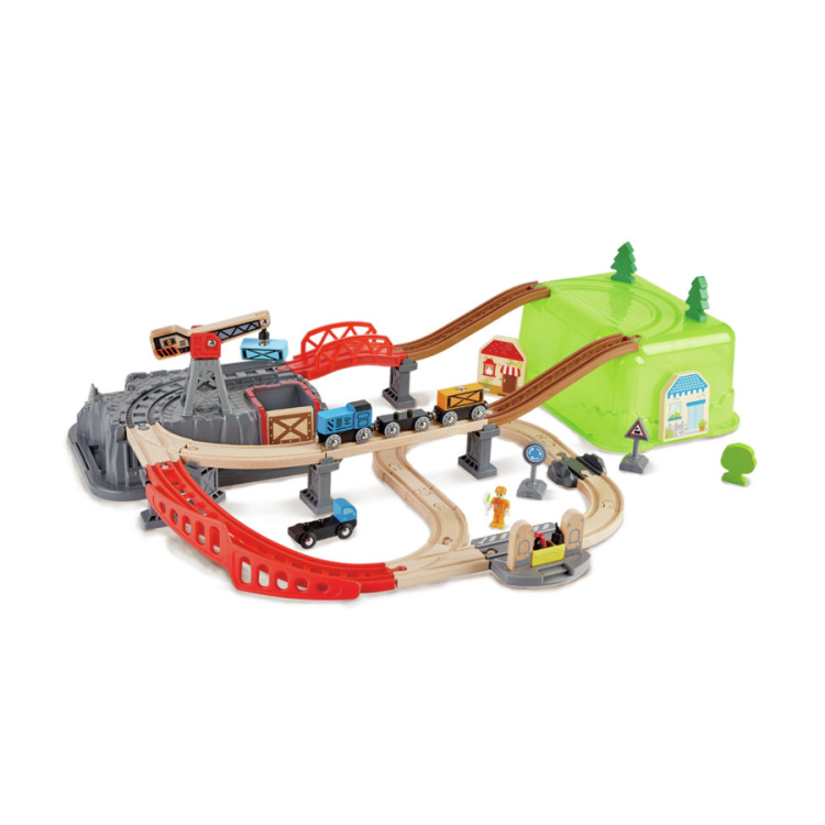 Juego de Bloques de Construcción de Ferrocarril HAPE