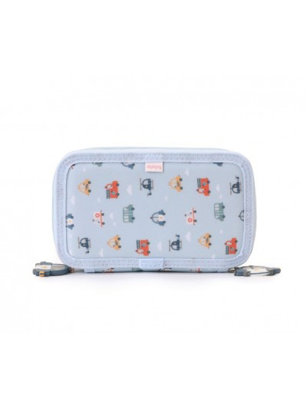 Estuche Plumier Doble City Cars