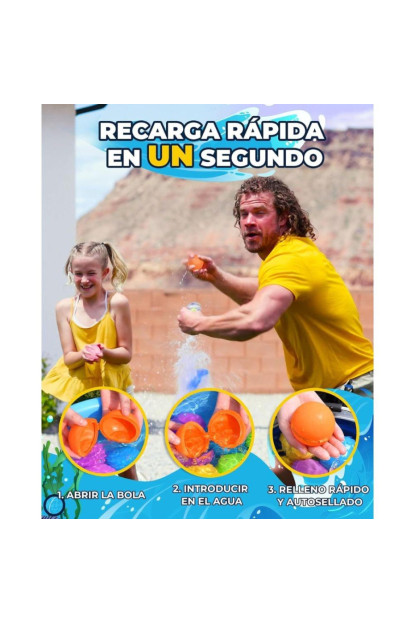 Globos agua reutilizables SOLID opacos (6 ud.+bolsa) SOPPYCID