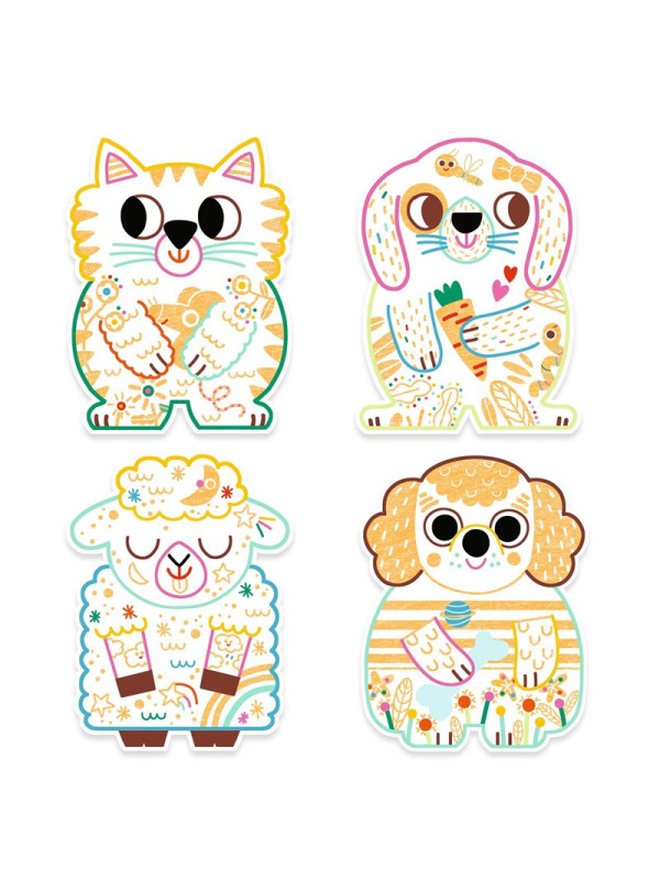 Colorear Animales domésticos DJECO
