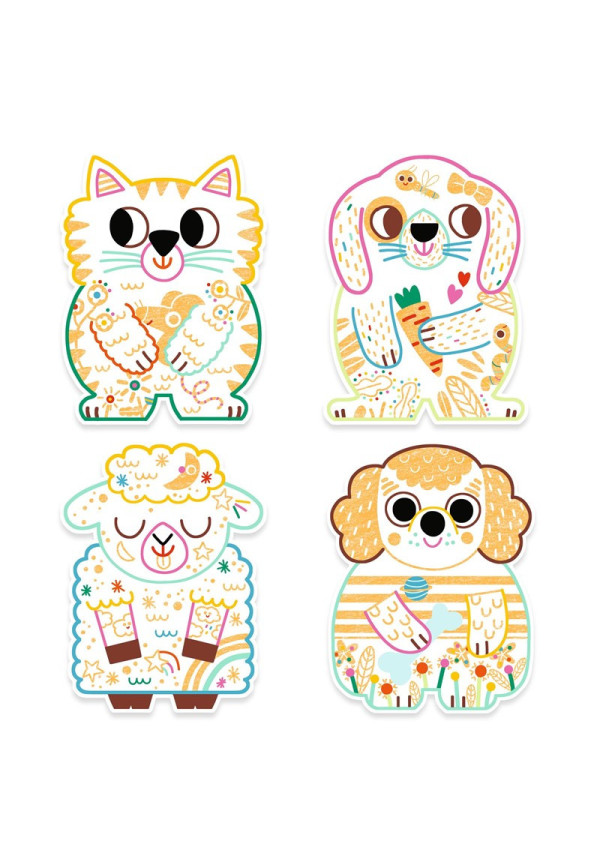Colorear Animales domésticos DJECO