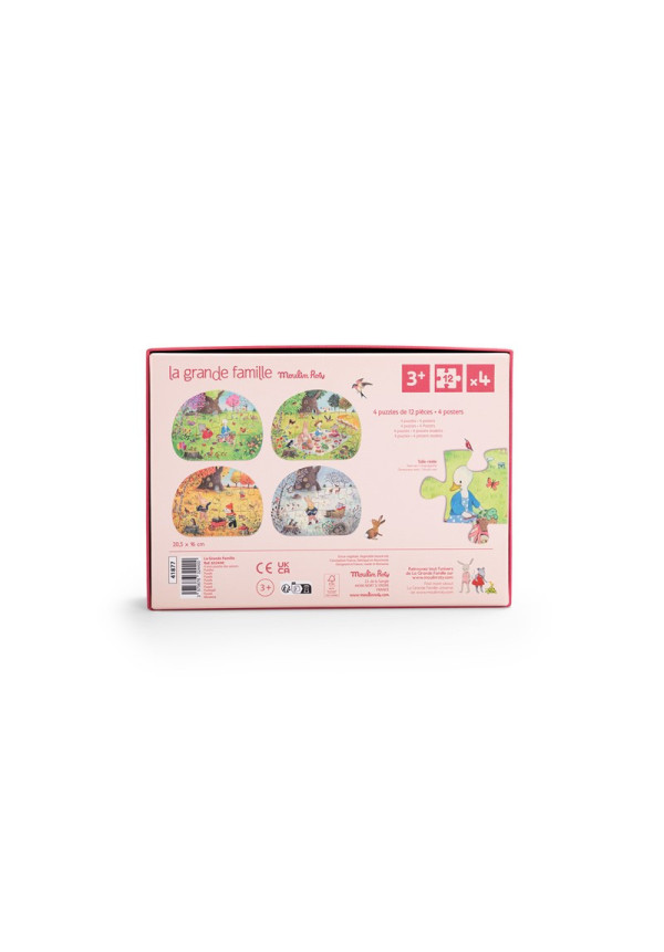 4 mini puzzles Las Estaciones MOULIN ROTY
