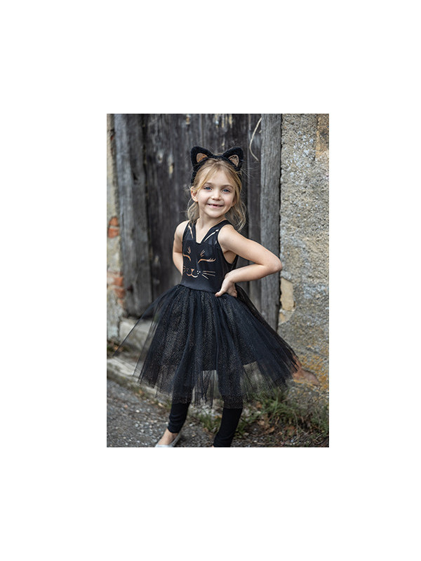Vestido de gata con diadema TALLA 5-6 GREAT PRETENDERS