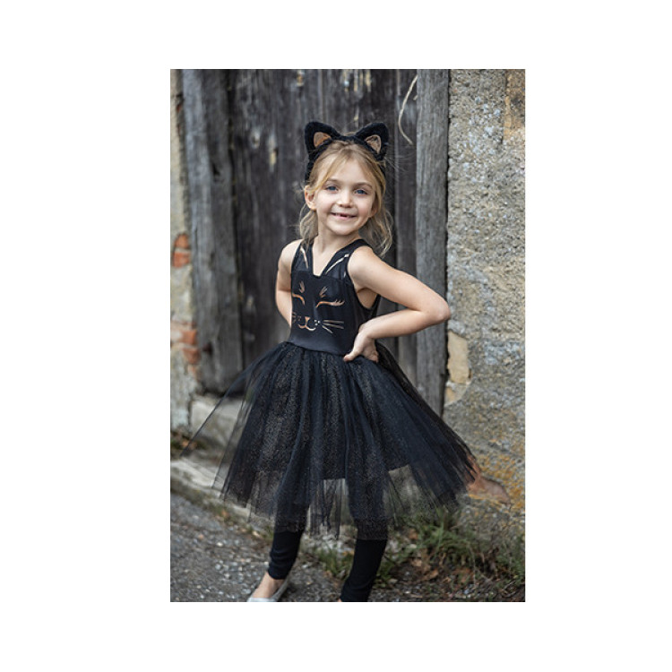 Vestido de gata con diadema TALLA 5-6 GREAT PRETENDERS