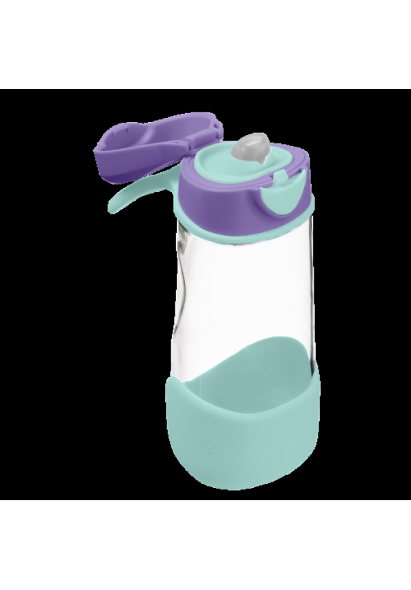Botella tritán con pajita 450ml B.Box - Lilac Pop