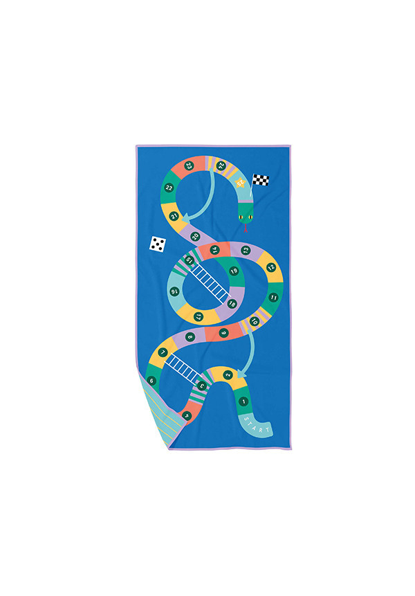 TOALLA TALLA M EN MICROFIBRA  Snakes & Ladders 140 x 70 cm QUUT