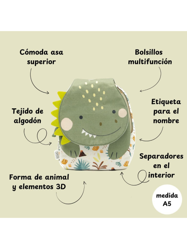 Mini Mochila Dinosaurio SASSI