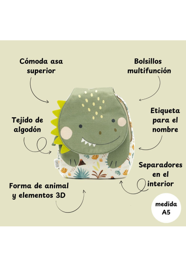 Mini Mochila Dinosaurio SASSI