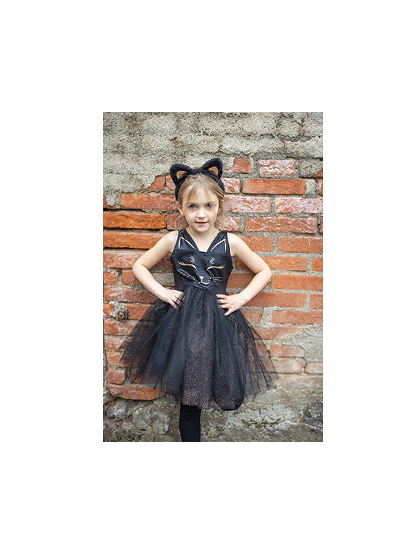 Vestido de gata con diadema TALLA 5-6 GREAT PRETENDERS