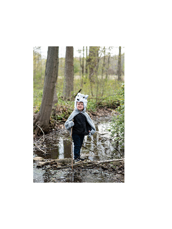 Capa de lobo TALLA  4-6 AÑOS GREAT PRETENDERS