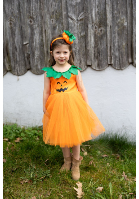 Vestido y diadema de calabaza TALLA 3-4 GREAT PRETENDERS