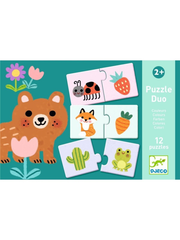Educativos Puzzle dúo Colores DJECO