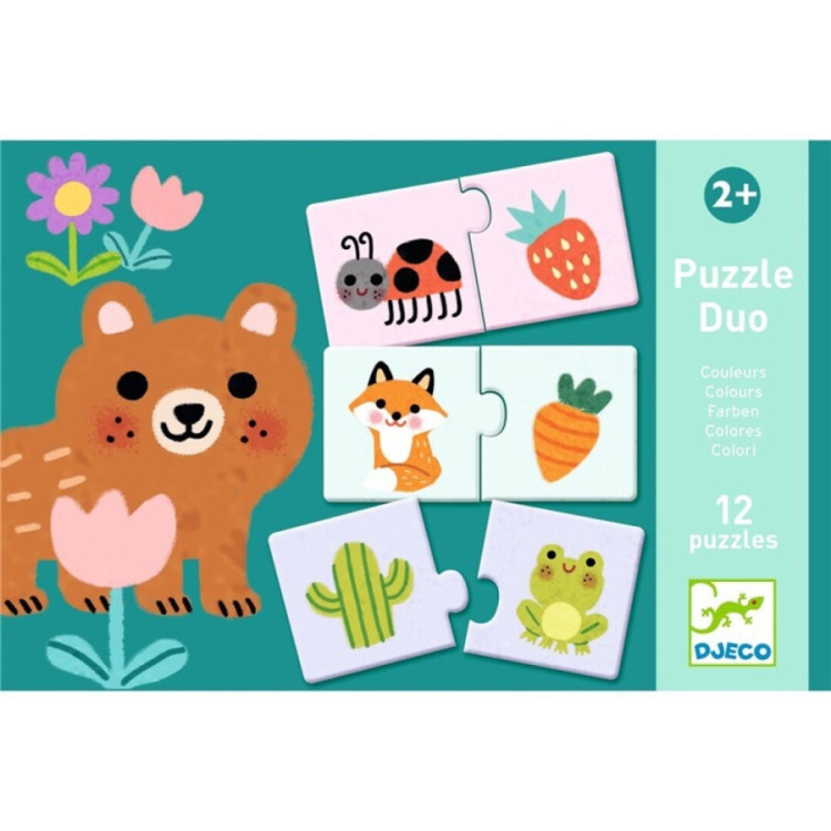 Educativos Puzzle dúo Colores DJECO