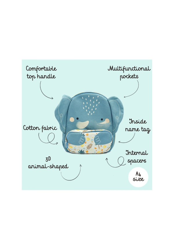 Mochila Junior A4 Elefante SASSI