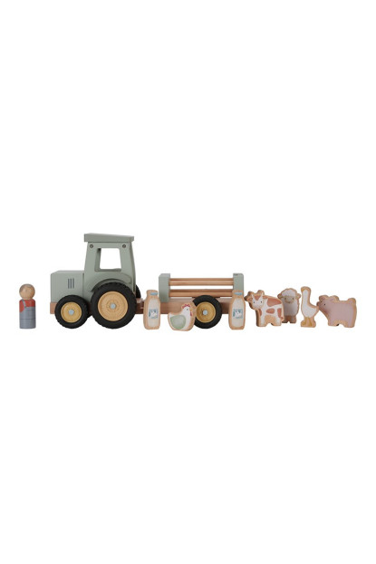 TRACTOR CON TRAILER PEQUEÑA GRANJA LITTLE DUTCH