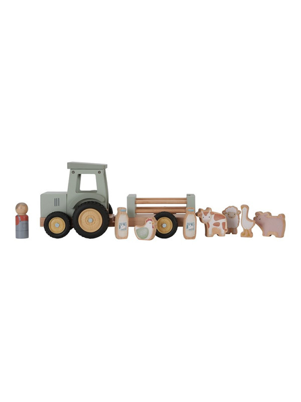 TRACTOR CON TRAILER PEQUEÑA GRANJA LITTLE DUTCH