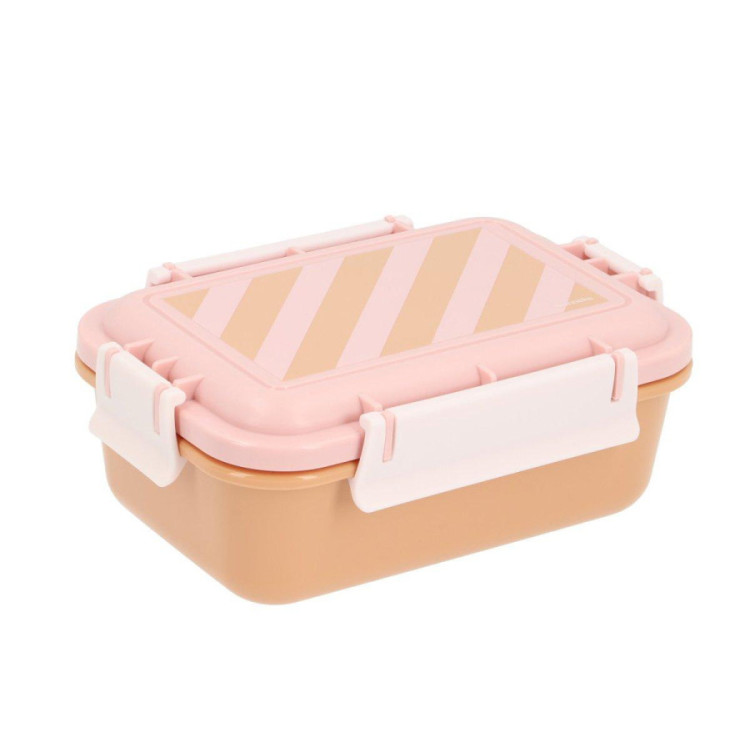 Caja Almuerzo Bento Big Stripes Pink Monnëka