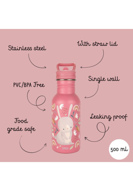 Botella Acero Inox Conejo SASSI