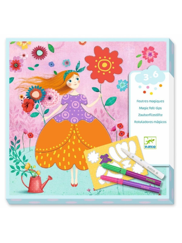 Dibujos para colorear Los hermosos vestidos de Marie DJECO