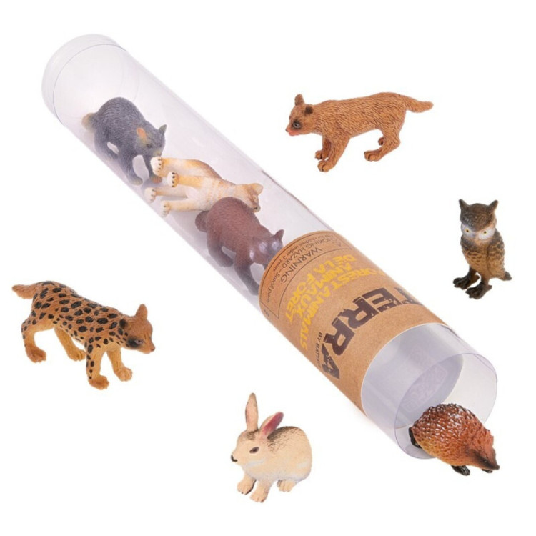 Terra Tubo de 8 animales del bosque 4-9 cm