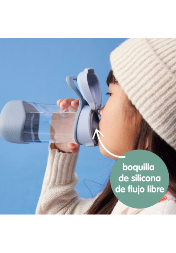 Botella tritán con boquilla y asa 450ml B.Box - Emerald Forest