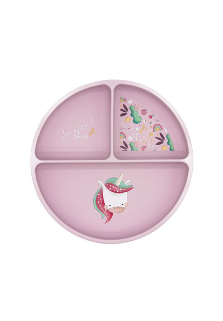 Plato de silicona Unicornio SASSI