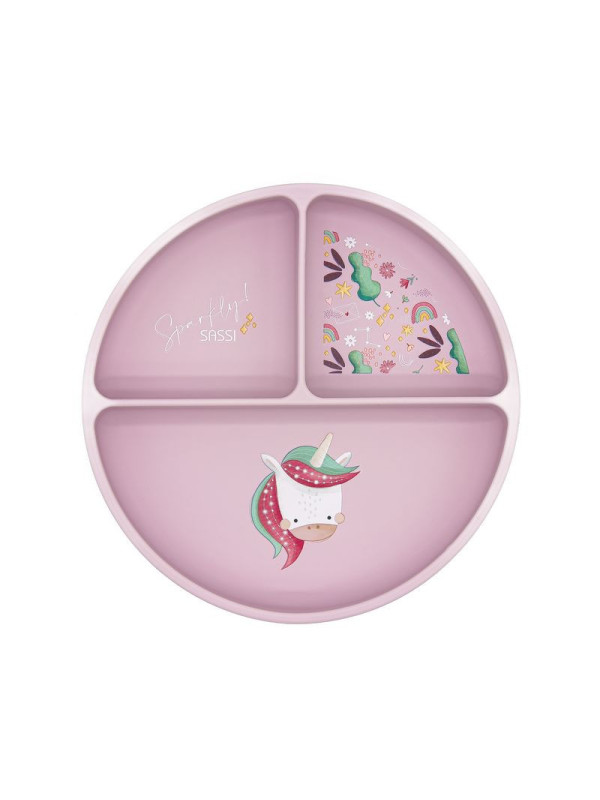 Plato de silicona Unicornio SASSI