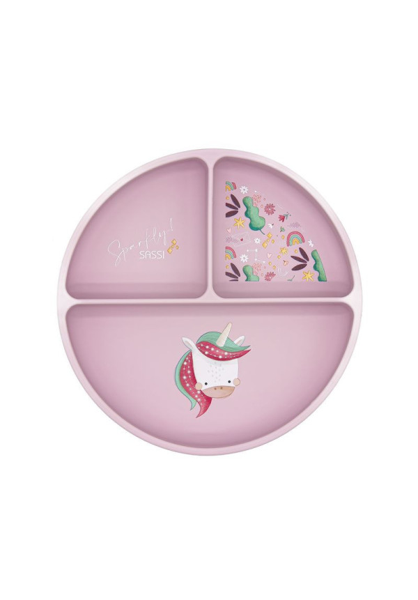Plato de silicona Unicornio SASSI
