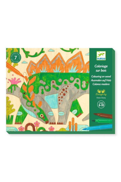 Taller Rotulador pincel Mundo de Dinosaurios DJECO