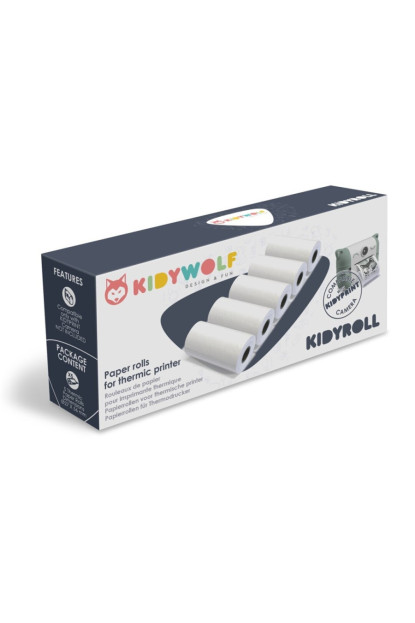 Papel térmico (5 rollos) KIDYWOLF