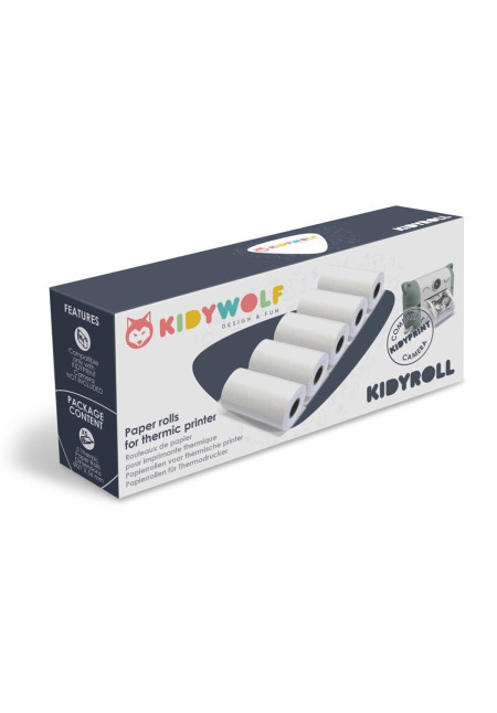 Papel térmico (5 rollos) KIDYWOLF
