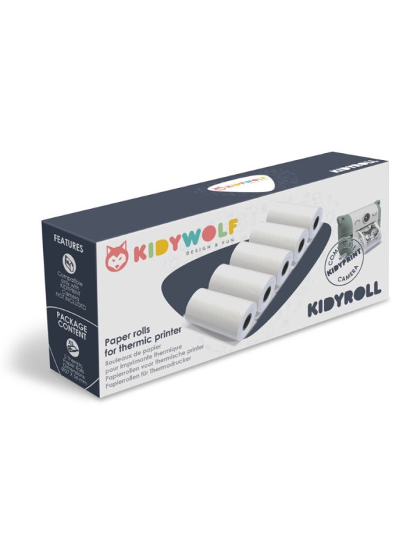 Papel térmico (5 rollos) KIDYWOLF
