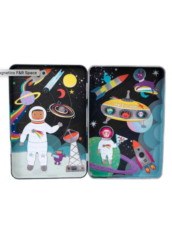 ESTUCHE METALICO Juego Magnetico de Viaje El Espacio – FLOSS&ROCK