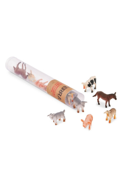 Terra Tubo de 10 animales de la granja 4-8 cm
