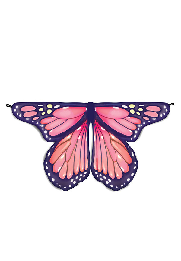 Alas suaves mariposa TALLA 4-6 GREAT PRETENDERS