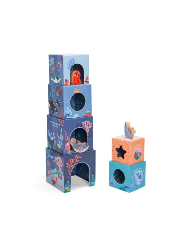 Cubos apilables Aventuras de Paulie MOULIN ROTY