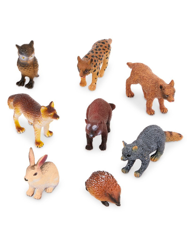 Terra Tubo de 8 animales del bosque 4-9 cm