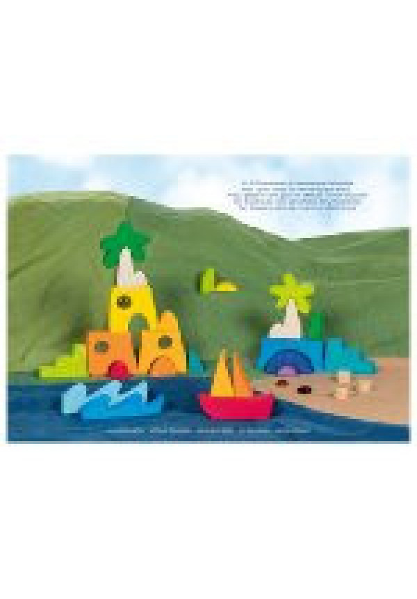 Puzzle paisaje Honolulu, con 3 piedras de vidrio GOKI