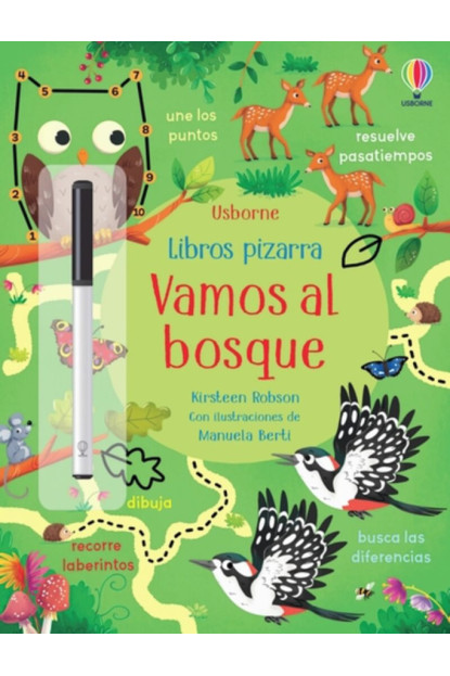 LIBRO:Vamos Al Bosque - Libros Pizarra Con Actividades