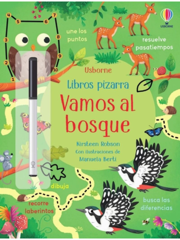 LIBRO:Vamos Al Bosque - Libros Pizarra Con Actividades
