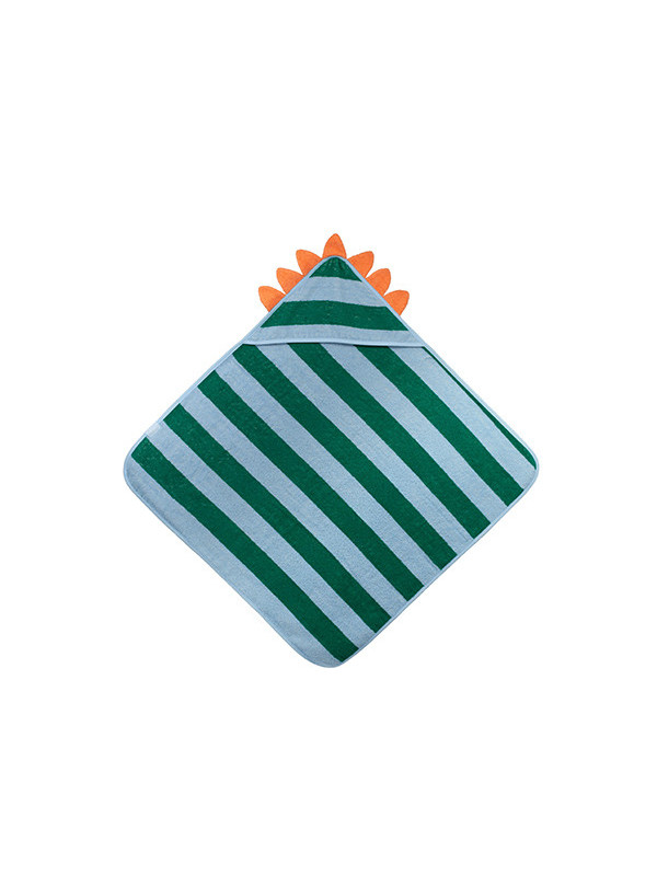 Toalla con capucha 100% algodón – 75 x 75 cm Dino Lagoon QUUT